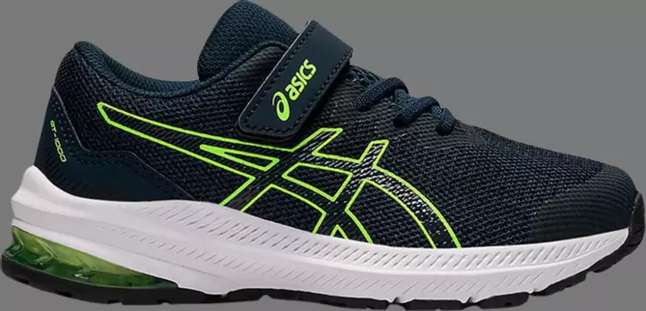Кроссовки gt 1000 11 ps 'french blue hazard green' Asics, синий