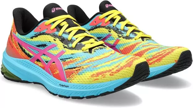 Кроссовки GT-1000 12 ASICS, цвет Vibrant Yellow/Hot Pink