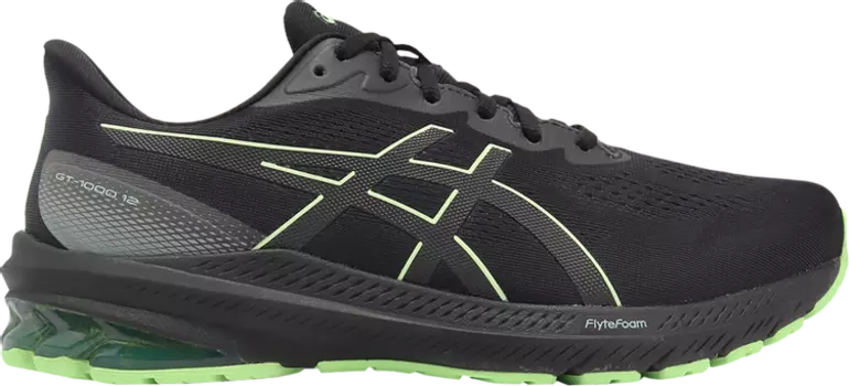 Кроссовки GT 1000 12 GORE-TEX 'Black Illuminate Green', черный