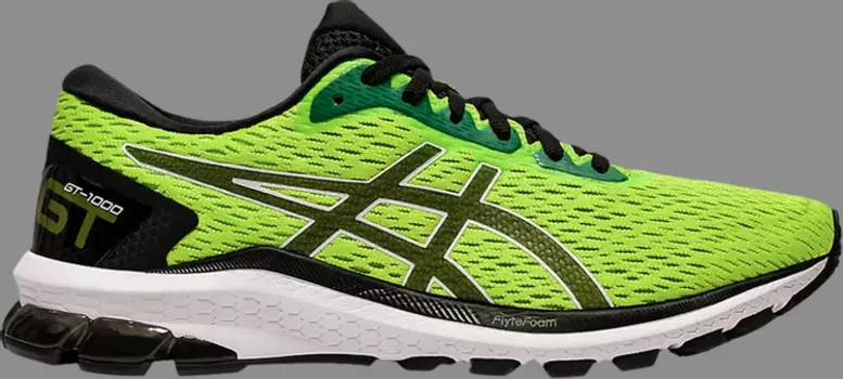 Кроссовки gt 1000 9 'lime zest' Asics, зеленый