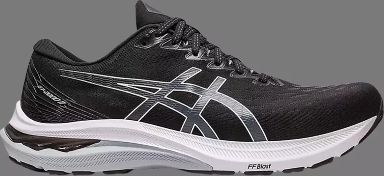 Кроссовки gt 2000 11 4e wide 'black white' Asics, черный