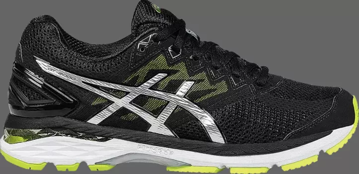 Кроссовки gt 2000 4 'black lime silver' Asics, черный