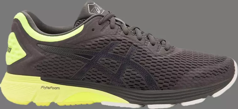 Кроссовки gt 4000 'dark grey safety yellow' Asics, серый