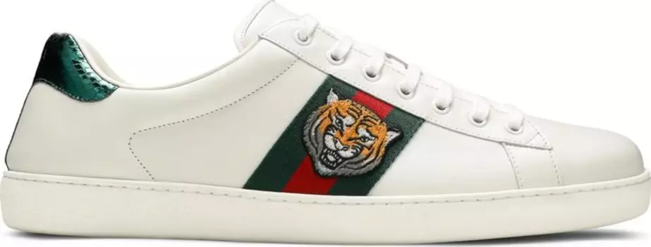 Кроссовки Gucci Ace Embroidered Tiger, белый