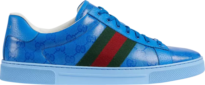 Кроссовки Gucci Ace 'GG Crystal Canvas - Blue', синий