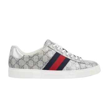 Кроссовки Gucci Ace 'GG Supreme Canvas - Beige Blue', кремовый