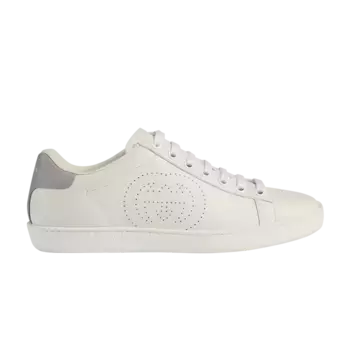Кроссовки Gucci Ace 'Interlocking G - White Grey', белый