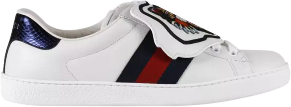 Кроссовки Gucci Ace Low Tiger Patch, белый