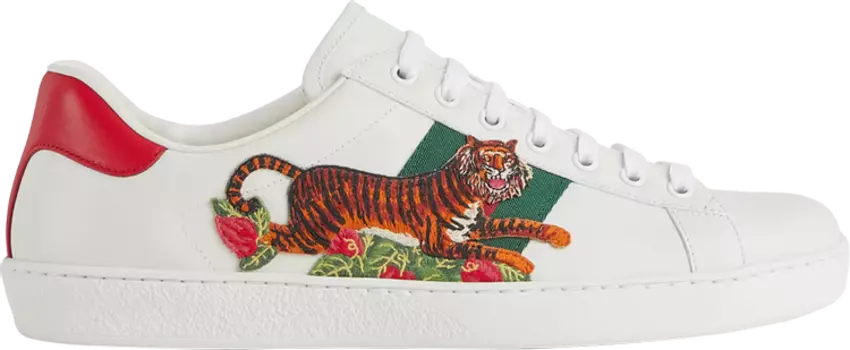 Кроссовки Gucci Ace Lunar New Year - Tiger, белый