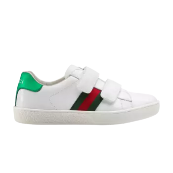 Кроссовки Gucci Ace Velcro Kids, белый