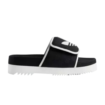 Кроссовки Gucci Adidas x Gucci Slide Sandal, черный