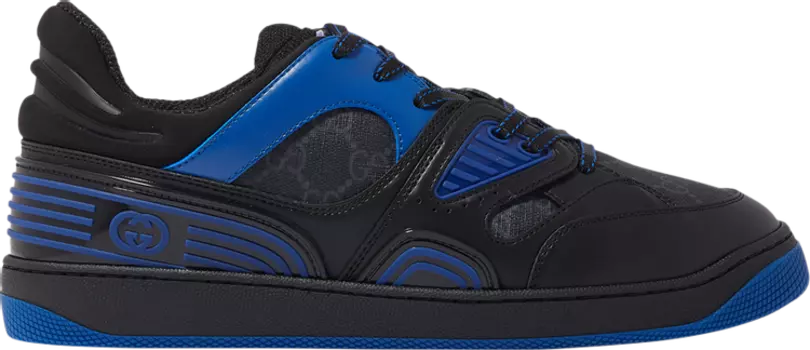 Кроссовки Gucci Basket 'Black Blue', черный
