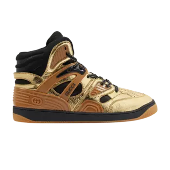 Кроссовки Gucci Basket High, золотой