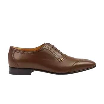 Кроссовки Gucci Brogue Lace Up Shoe Brown, коричневый