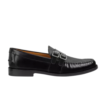 Кроссовки Gucci Buckle Loafer, цвет GG Monogram - Black