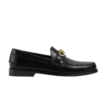 Кроссовки Gucci Cara Logo Snaffle Loafer Black, черный