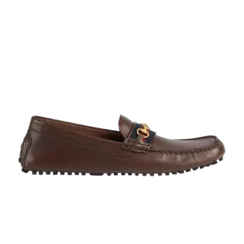 Кроссовки Gucci Driver 'Horsebit - Brown', коричневый