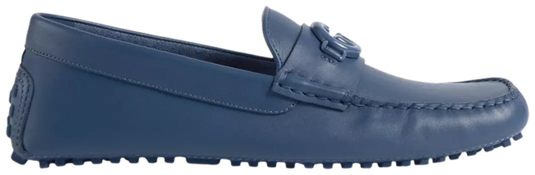 Кроссовки Gucci Driver 'Interlocking G - Washed Indigo', синий