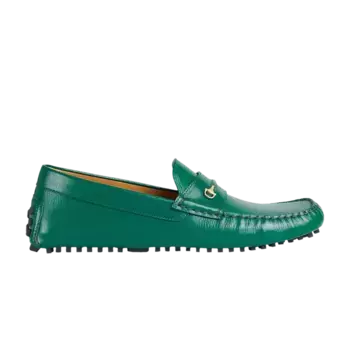 Кроссовки Gucci Driver Loafer Horsebit - Green, зеленый