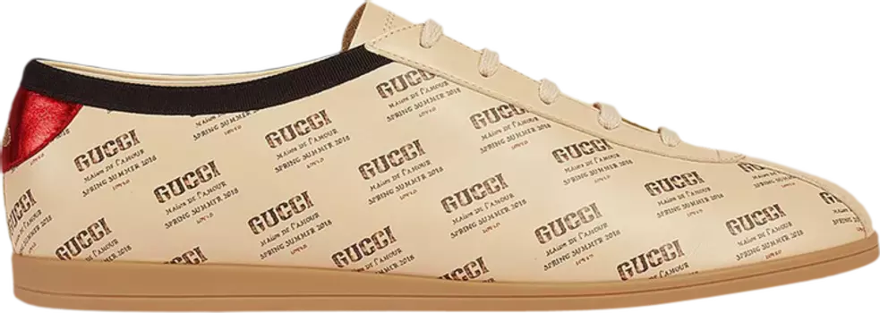 Кроссовки Gucci Falacer Invite Print, коричневый