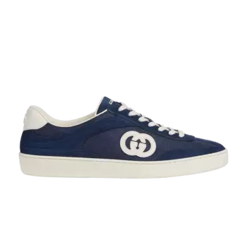 Кроссовки Gucci G74, цвет Interlocking G - Blue Suede