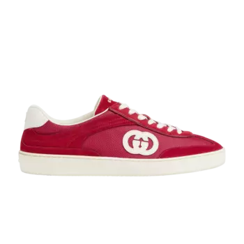 Кроссовки Gucci G74, цвет Interlocking G - Bordeaux Suede