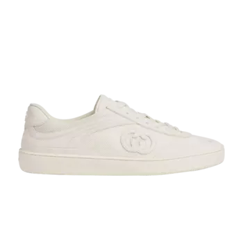 Кроссовки Gucci G74, цвет Interlocking G - White Suede