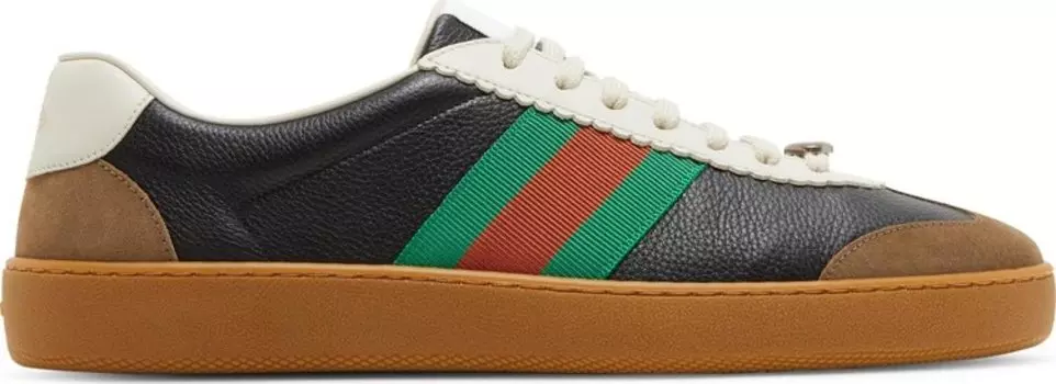 Кроссовки Gucci G74 Web Low Black, черный