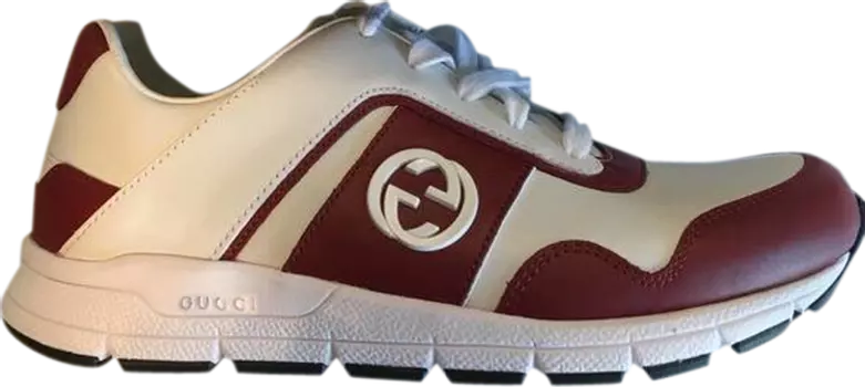 Кроссовки Gucci GG Low Red White, красный