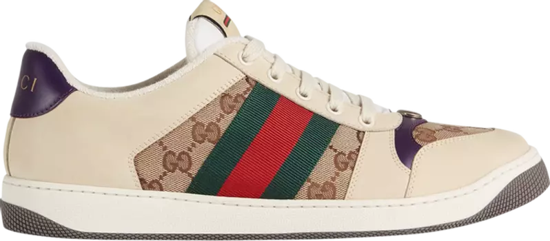 Кроссовки Gucci GG Screener 'GG Canvas - Beige', кремовый