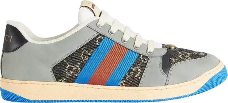 Кроссовки Gucci GG Screener GG Canvas - Grey Blue, синий