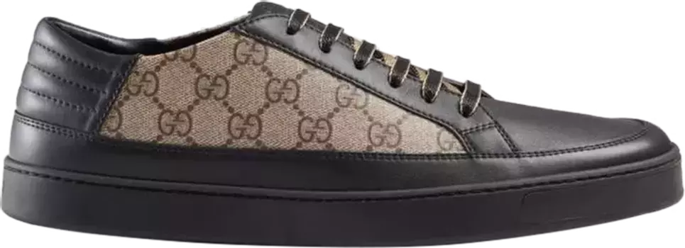 Кроссовки Gucci GG Supreme Black Tan, черный