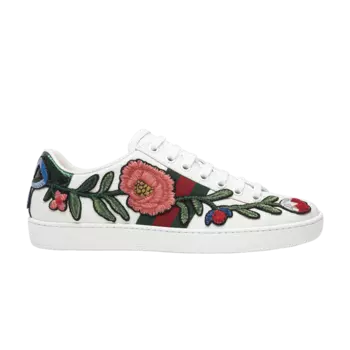 Кроссовки Gucci Gucci Wmns Ace Embroidered 'Floral', белый