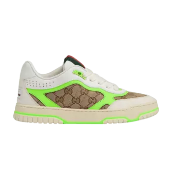 Кроссовки Gucci Gucci Wmns Re-Web Sneaker 'GG Canvas - Beige Ebony Green', коричневый