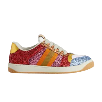 Кроссовки Gucci Gucci Wmns Screener 'Multi-Color Embellished Glitter ', разноцветный