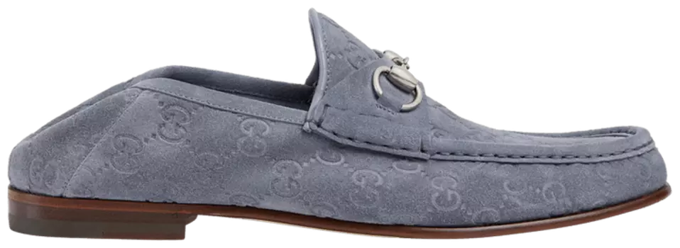 Кроссовки Gucci Horsebit 1953 Loafer 'GG Suede - Grey', серый