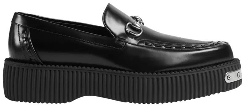 Кроссовки Gucci Horsebit Creeper Loafer 'Black', черный
