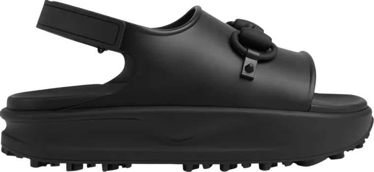 Кроссовки Gucci Horsebit Flatform Sandal 'Black', черный