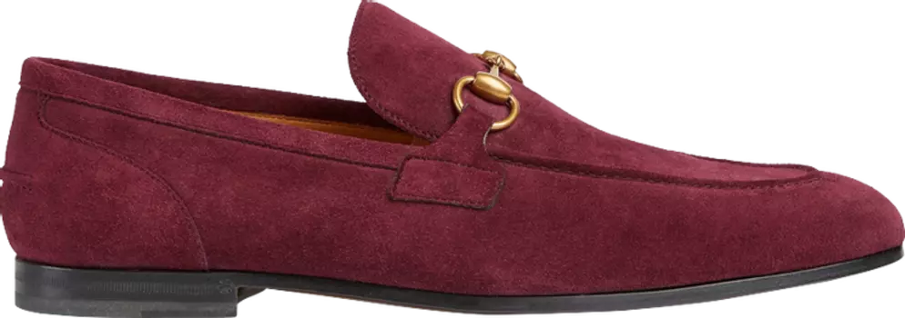 Кроссовки Gucci Jordaan Loafer 'Claret Wine', красный