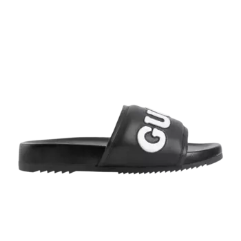Кроссовки Gucci Jumbo Logo Slide, черный/белый