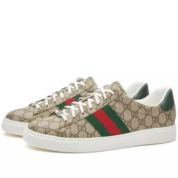 Кроссовки Gucci Lace, бежевый