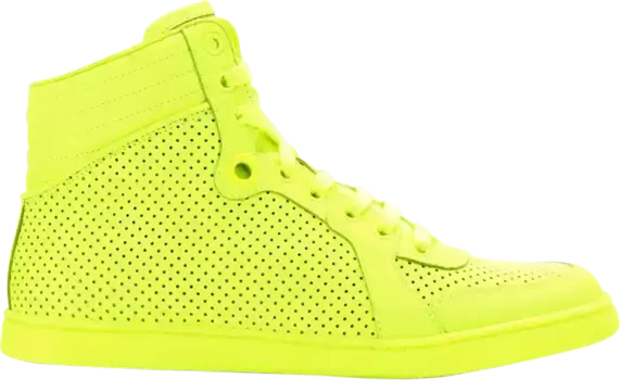 Кроссовки Gucci Leather Hightop, желтый