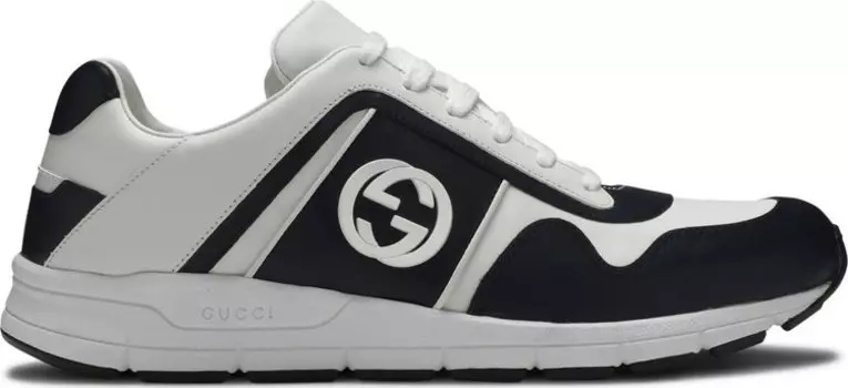 Кроссовки Gucci Leather Low Top Blue, синий
