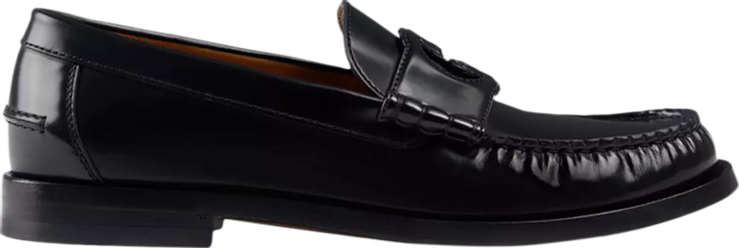 Кроссовки Gucci Loafer 'Interlocking G - Black', черный