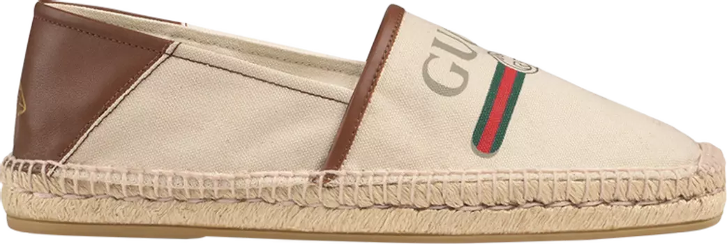 Кроссовки Gucci Logo Espadrille Brown, коричневый