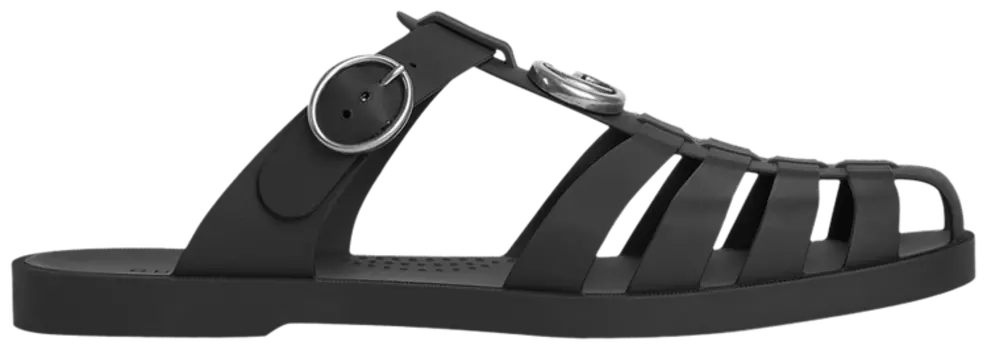 Кроссовки Gucci Mule 'Double G - Black', черный