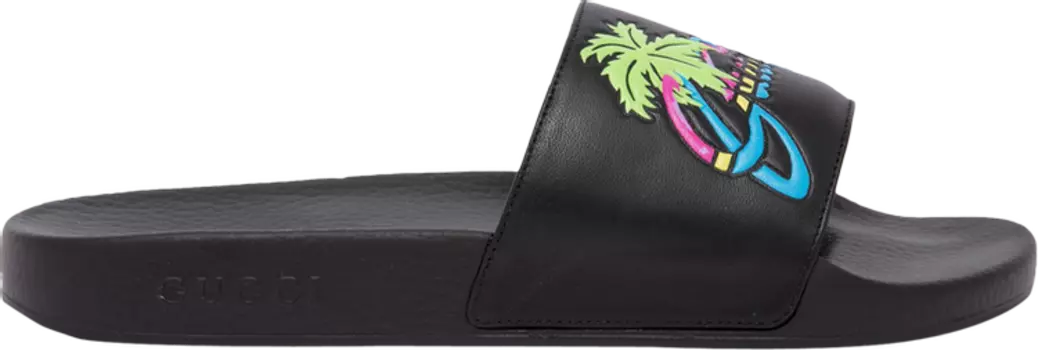 Сандалии Gucci Pursuit Slide Hawaii - Black, черный