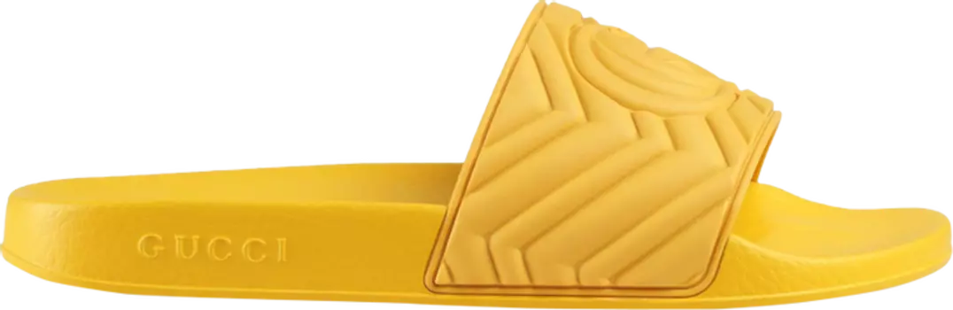 Сандалии Gucci Quilted Slide Yellow, желтый