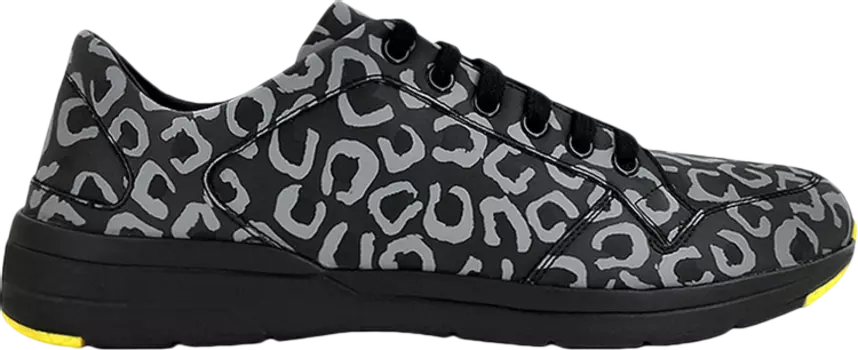 Кроссовки Gucci Reflex Leopard - Black Reflective, серый