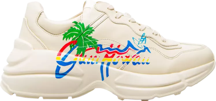 Кроссовки Gucci Rhyton Hawaii, белый